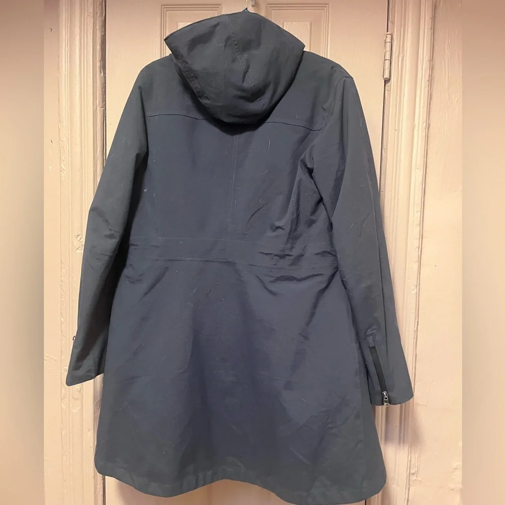 Patagonia Stormdrift 3-in-1 Parka Charcoal Teal Smolder Blue Women's Medium - Picture 5 of 11